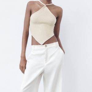Open back Crop Top Zara